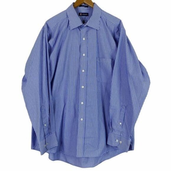 Chaps Button Down Size Extra Large 17 - 17 1/2 - Picture 1 of 5